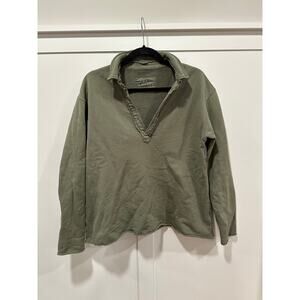 Frank & Eileen Triple Fleece Patrick Popover Henley Sweatshirt Top Size M